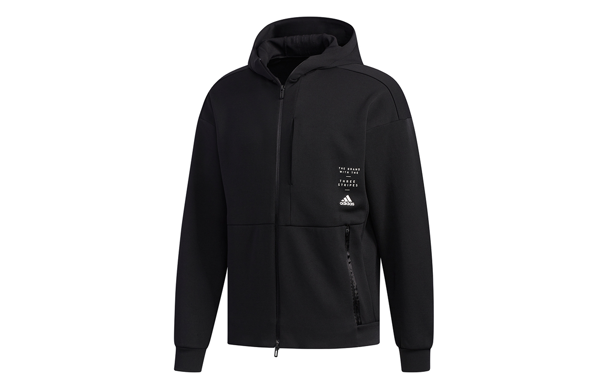 adidas ID Sweat HD Black Casual Sports Hoodie Jacket ED1948