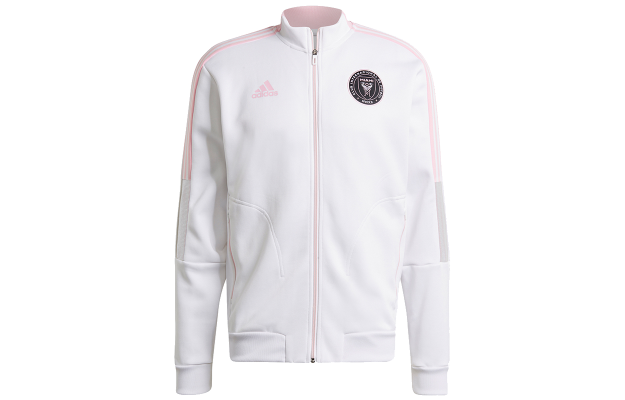 adidas IMCF Anthem White Miami FC Logo Woven Soccer Track Jacket  GK9749