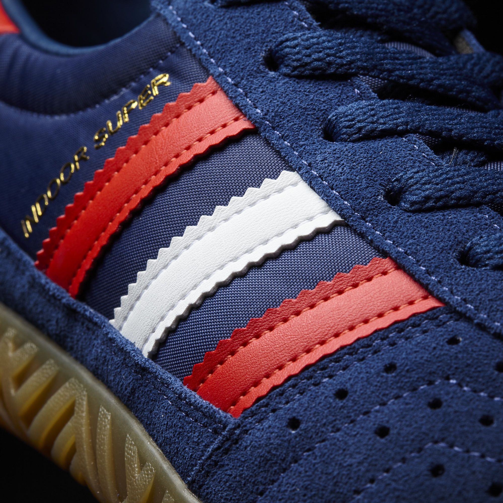 Purchase adidas originals Indoor Super 舒適防滑耐磨 低筒運動板鞋 藍紅
