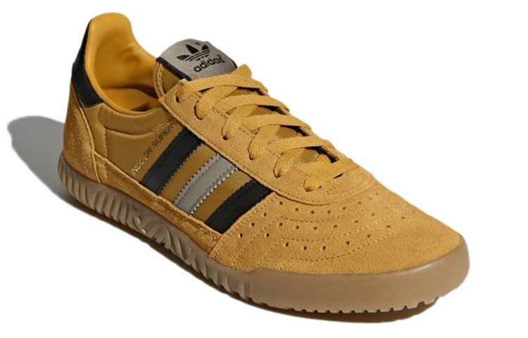 Lookbook adidas originals Indoor Super 防滑耐磨 低筒休閒板鞋 黃黑