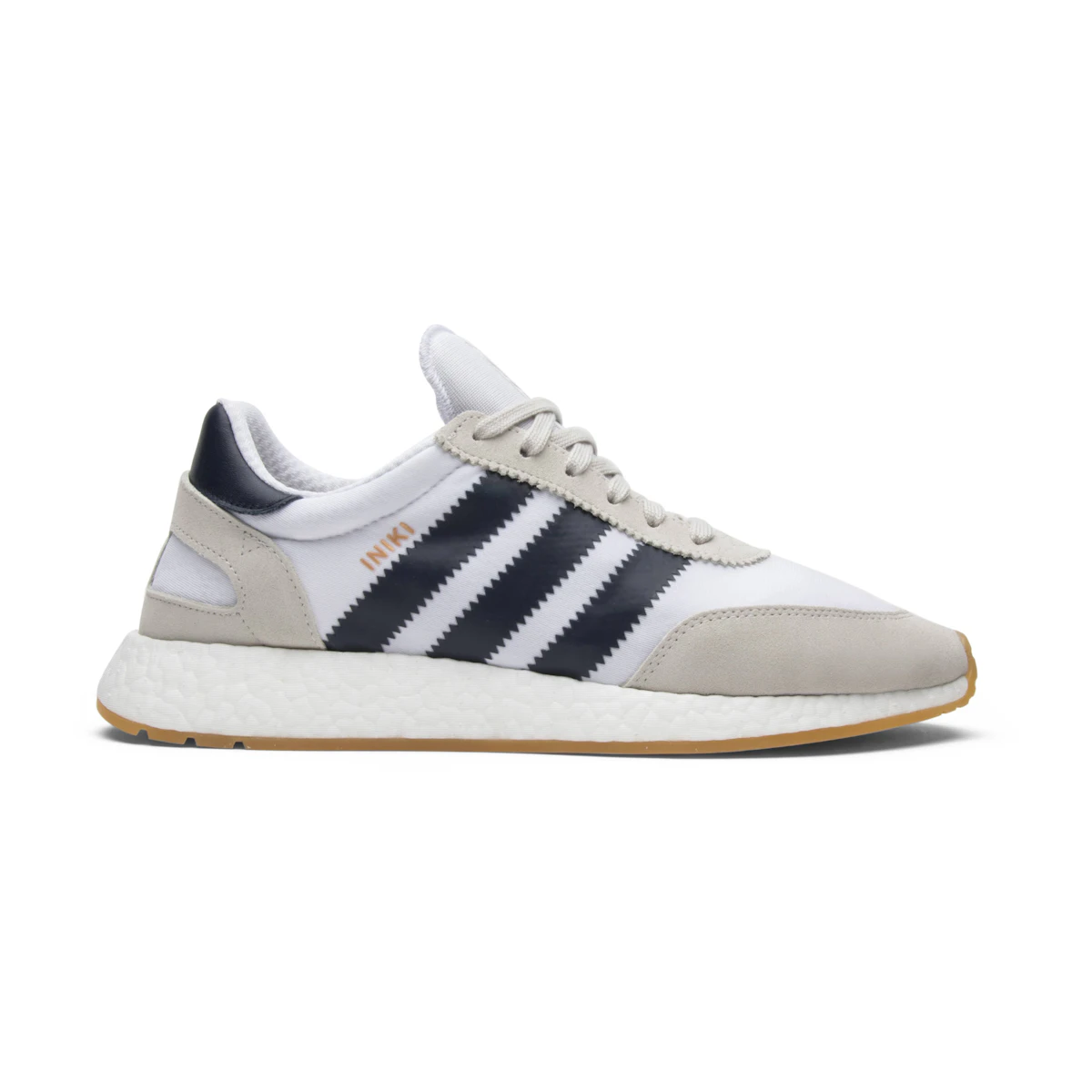 Adidas iniki runner (ftwr white / collegiate navy / gum) clearance