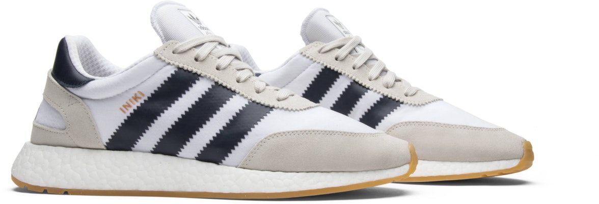 Adidas white iniki runner top sneakers