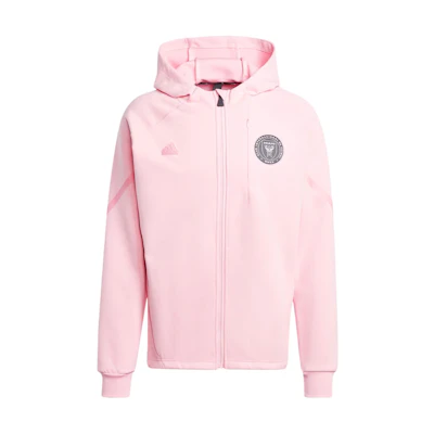 adidas Inter Miami CF Gameday Anthem Pink Striped Logo Jacket IQ0709