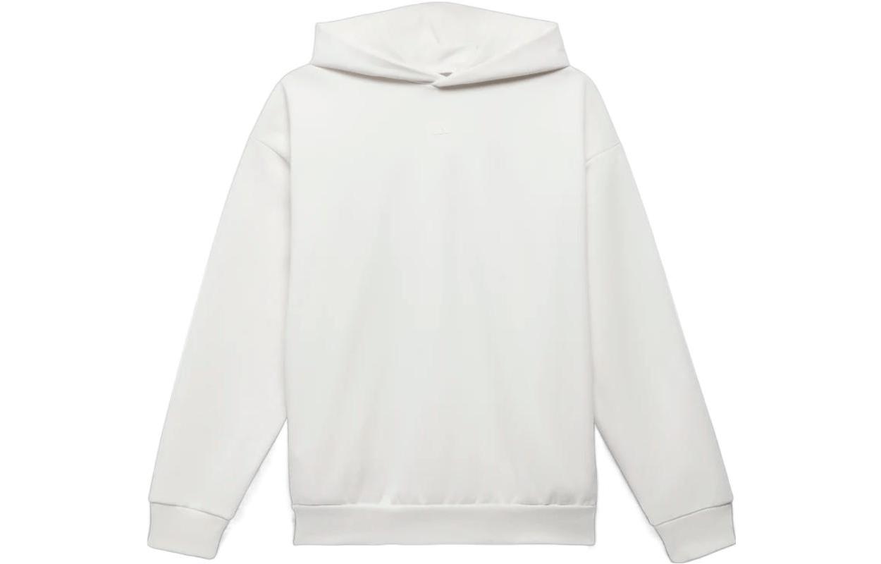 adidas International Logo Print Pullover Hoodie Unisex White IA3439-Overseas 圖 3