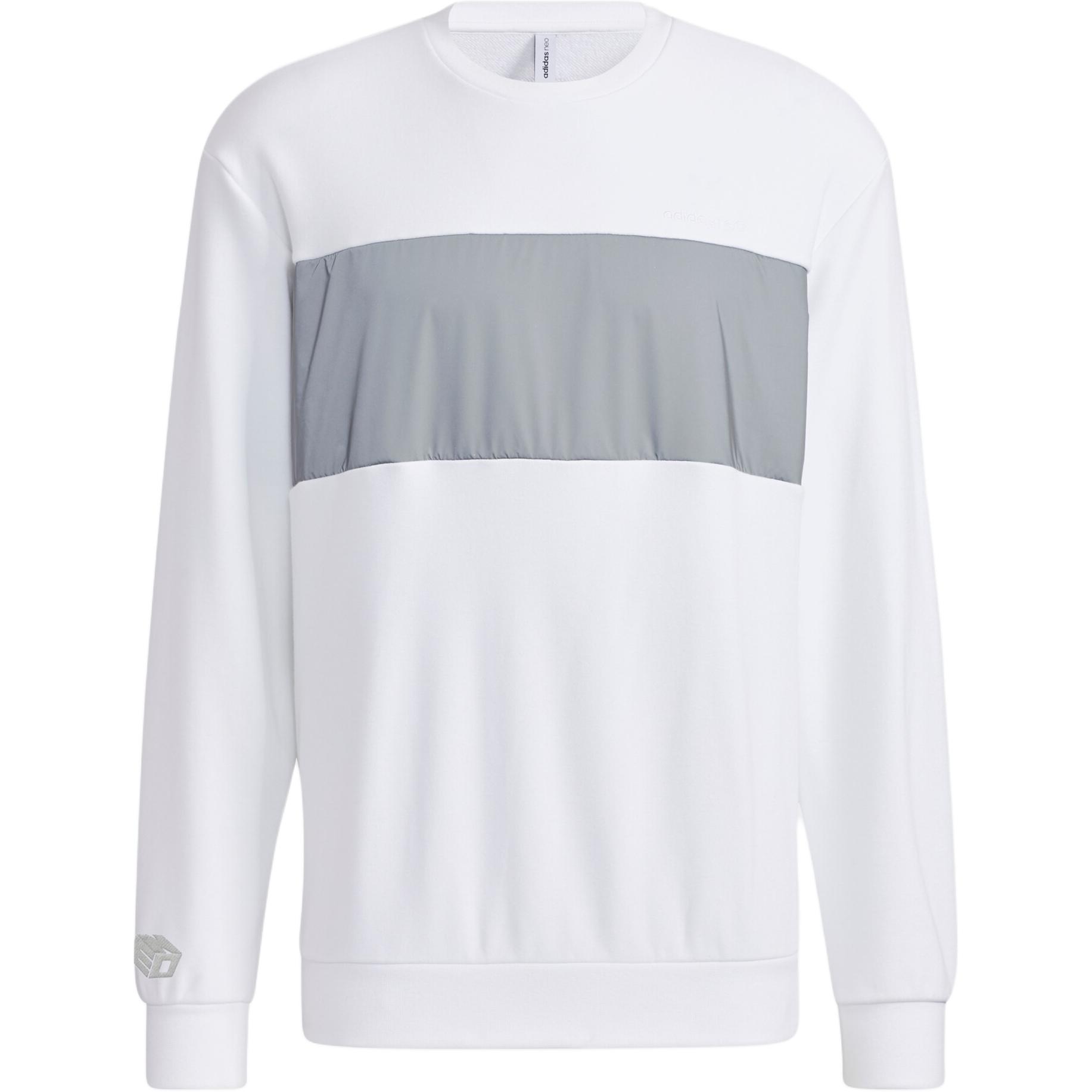 adidas Iridescent Spliced Crewneck Sweatshirt White HB7381