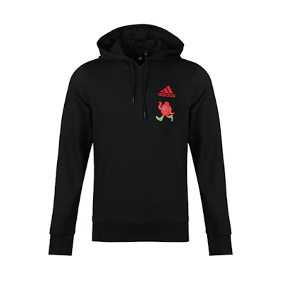 adidas ISC GFX Embroidered Knit Pullover Sweatshirt Black FP7995