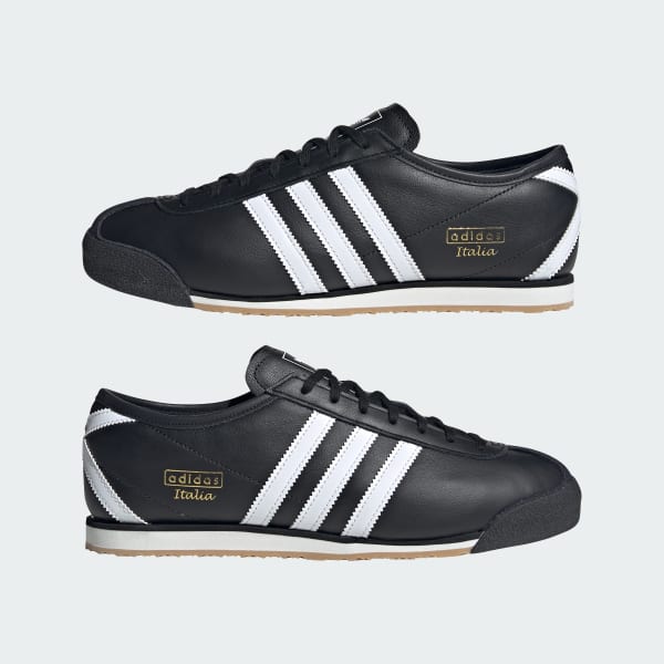 Cheap Adidas 義大利70年代復古運動鞋 黑/白/膠底 JS1324