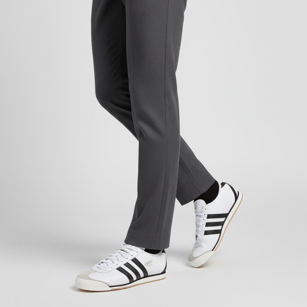 Order Adidas 70s Vintage Sneakers Putih/Hitam/Kelabu Malaysia Retro Style. JS1323