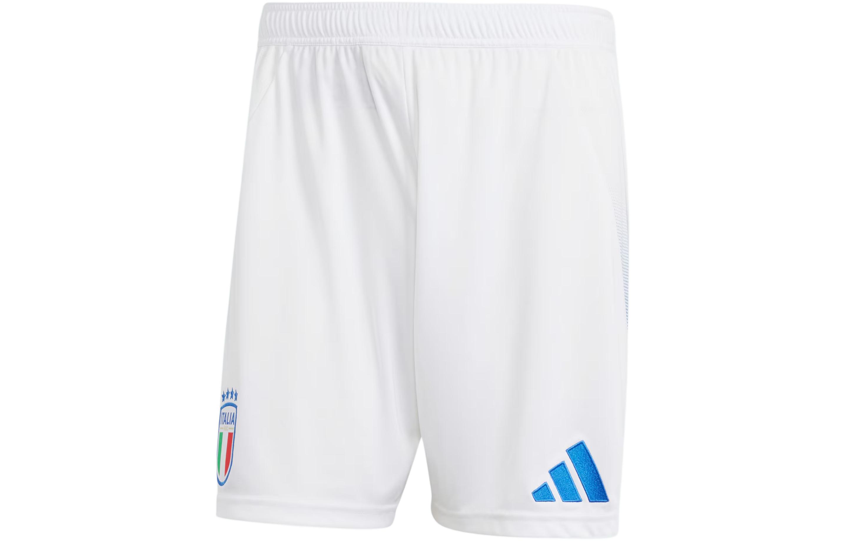 adidas Italy 24 Home Shorts Fan Edition Embroidered White Soccer Shorts. IQ0494
