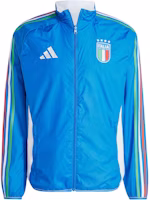 adidas Italy Anthem Reversible Retro Raglan Track Jacket Blue/White IX0418 adidas Italy Anthem Reversible Retro Raglan Track Jacket Blue/White IX0418