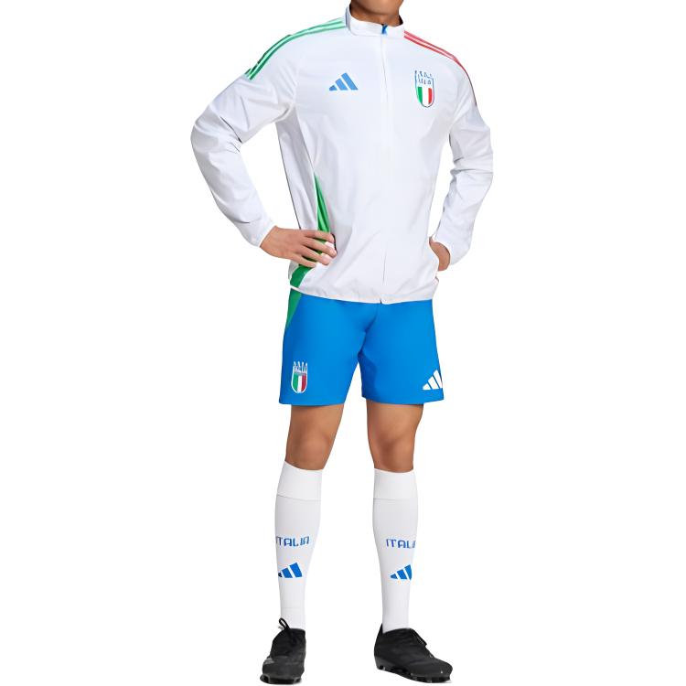 adidas Italy Anthem Reversible Retro Raglan Track Jacket Blue/White IX0418 圖 7