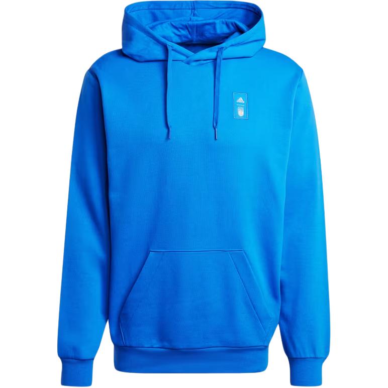 adidas Italy DNA Letter Print Blue Hoodie Casual Long Sleeve IU2105