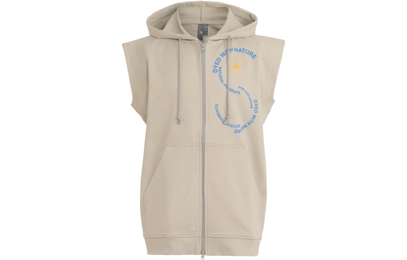 adidas Italy Letter Logo Sleeveless Zip Hoodie Japan Unisex Magic Yellow Green IA7718-JAPAN