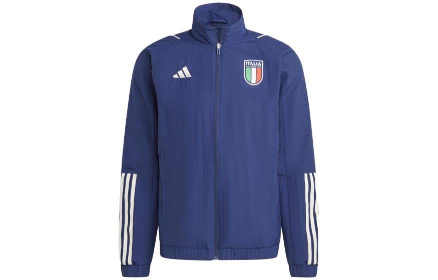 adidas Italy Tiro 23 Presentation Jacket Blue Vintage Sports Zip-Up HS9872