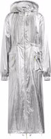 adidas Ivy Park Met Anorak Silver Unisex Full-Zip Drawstring Jacket HY8613 adidas Ivy Park Met Anorak Silver Unisex Full-Zip Drawstring Jacket HY8613