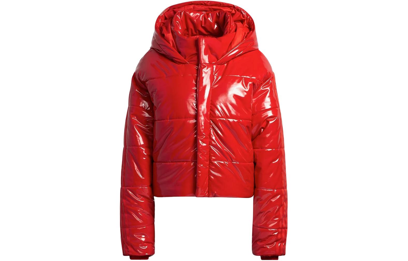 adidas IVY PARK Red Zip-Up Hoodie Jacket Unisex Casual Comfort HH7244