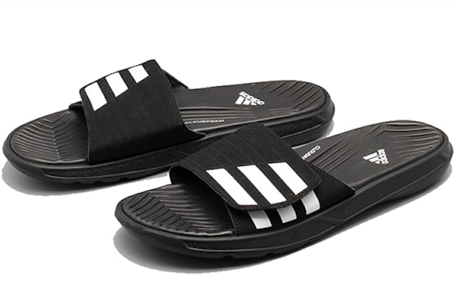 adidas IZAMO CF Black White Slippers 'Black White' S77989 Order adidas IZAMO CF Black White Slippers 'Black White' S77989