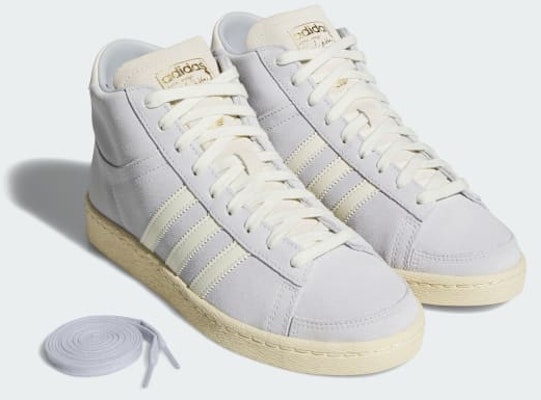 (Women) Adidas Jabbar Hi Basketball Shoes Halo Blue/Supplier Colour/Warm Vanilla JQ8433 1