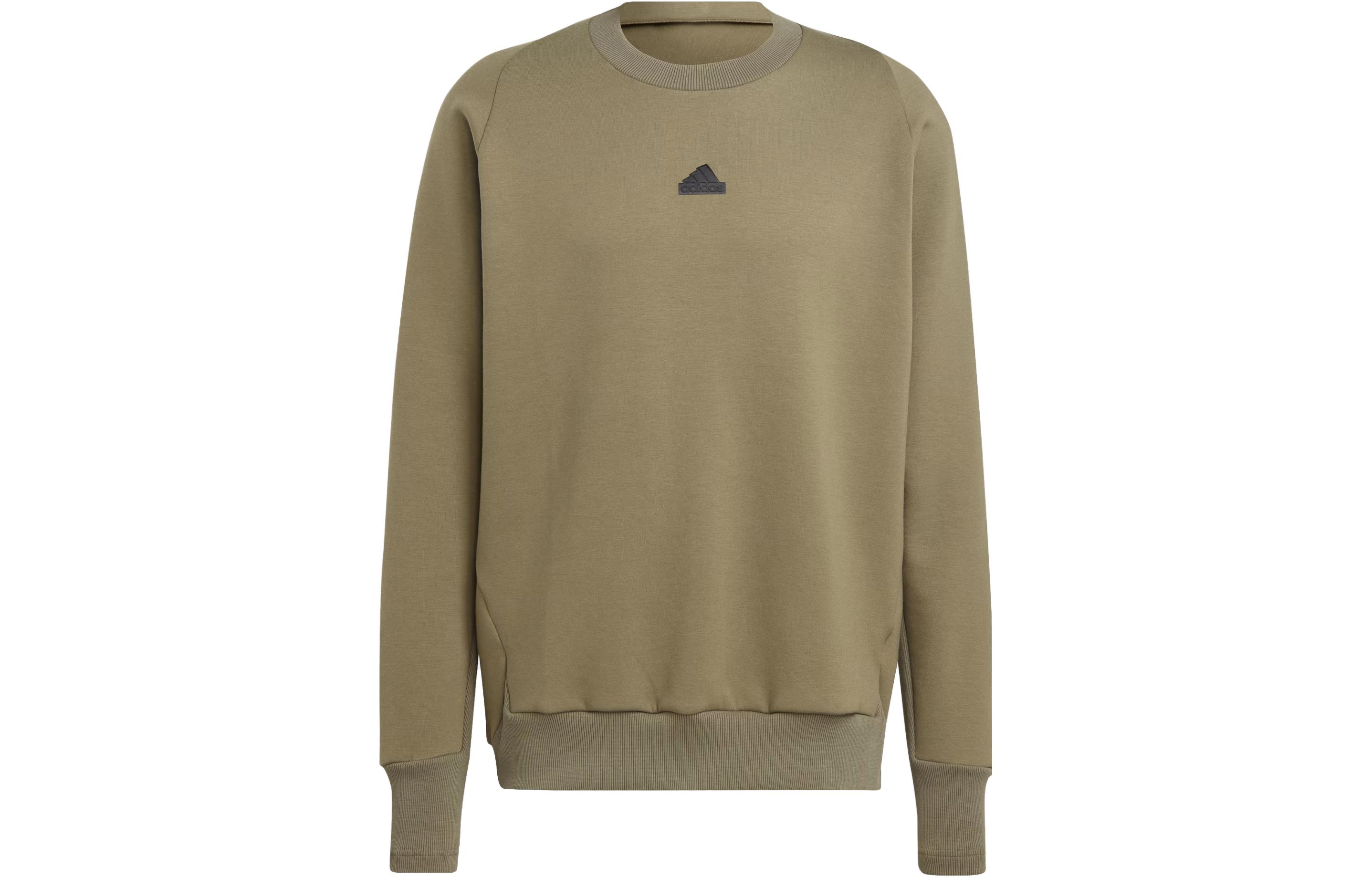 adidas Japan Brown Crewneck Long-Sleeve Sweatshirt for Men IN5110-JAPAN