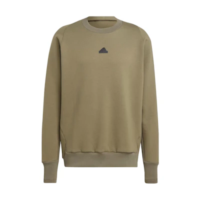 adidas Japan Brown Crewneck Long-Sleeve Sweatshirt for Men IN5110-JAPAN