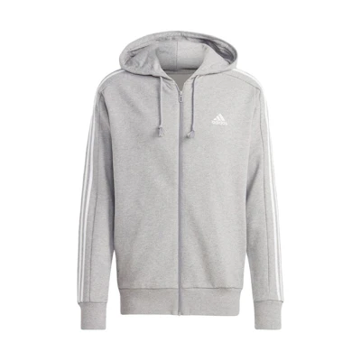 adidas Japan Edition Grey Hooded Logo Striped Long-Sleeve Jacket IC9833-JAPAN