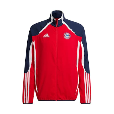 adidas Japan Edition Red Colorblock 3-Stripes Logo Track Jacket Men H67173