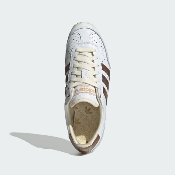 Order (W) Adidas Jepang Eksklusif Sneakers Putih/Akik Coklat/Putih Krim JQ9025
