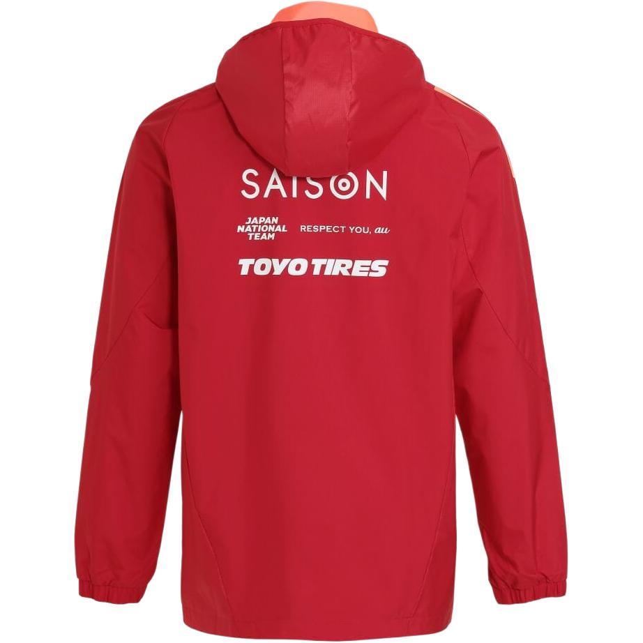 adidas Japan Olympic Soccer Long Sleeve All-Weather Jacket Red IU9392 圖 3