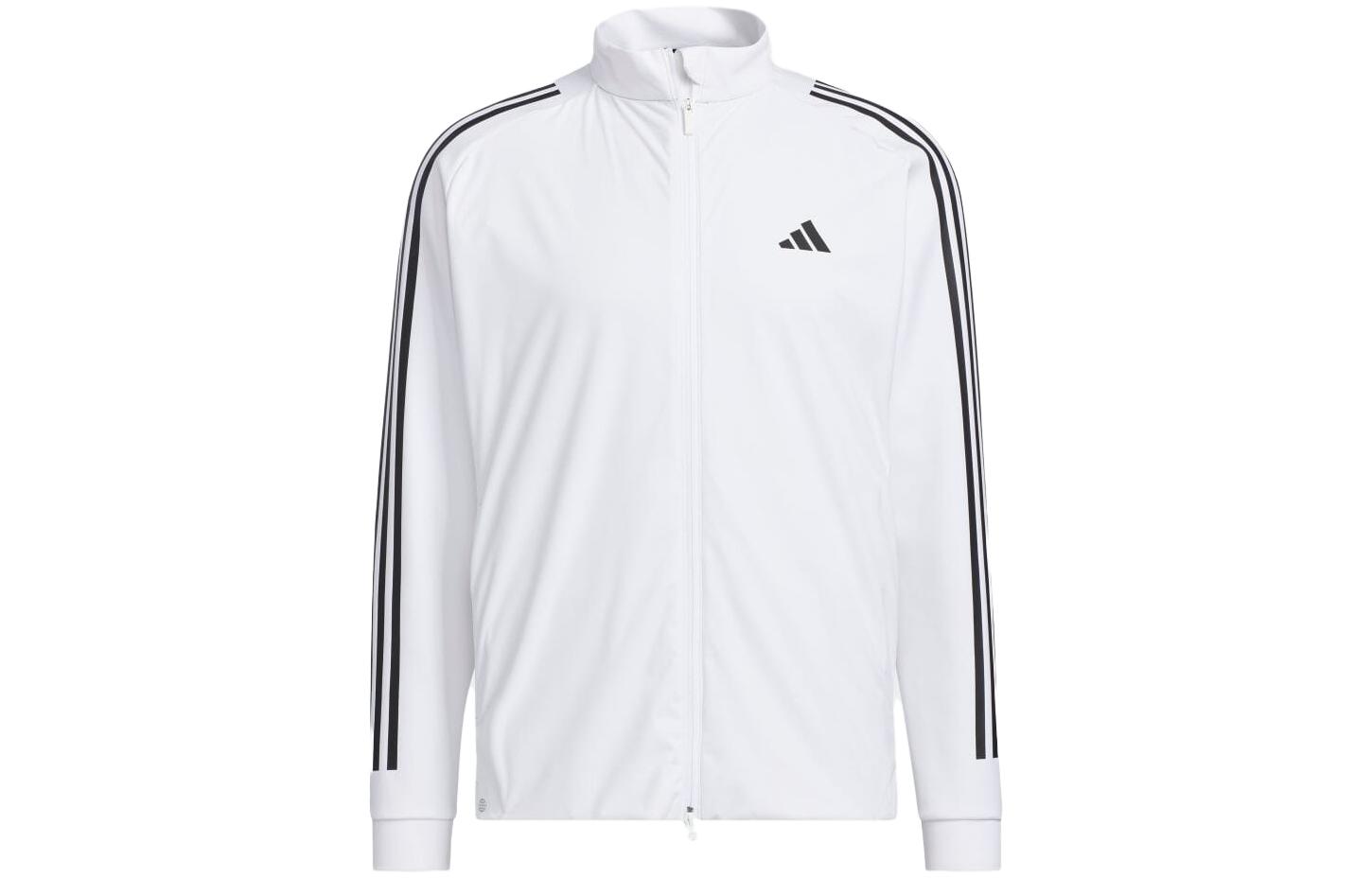 adidas Japan Retro White Track Jacket with Side Stripes and Zip-Up Design HT6855-JAPAN