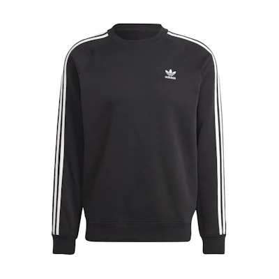 adidas Japanese Edition Black 3-Stripes Logo Crewneck Sweatshirt IM2087-JAPAN