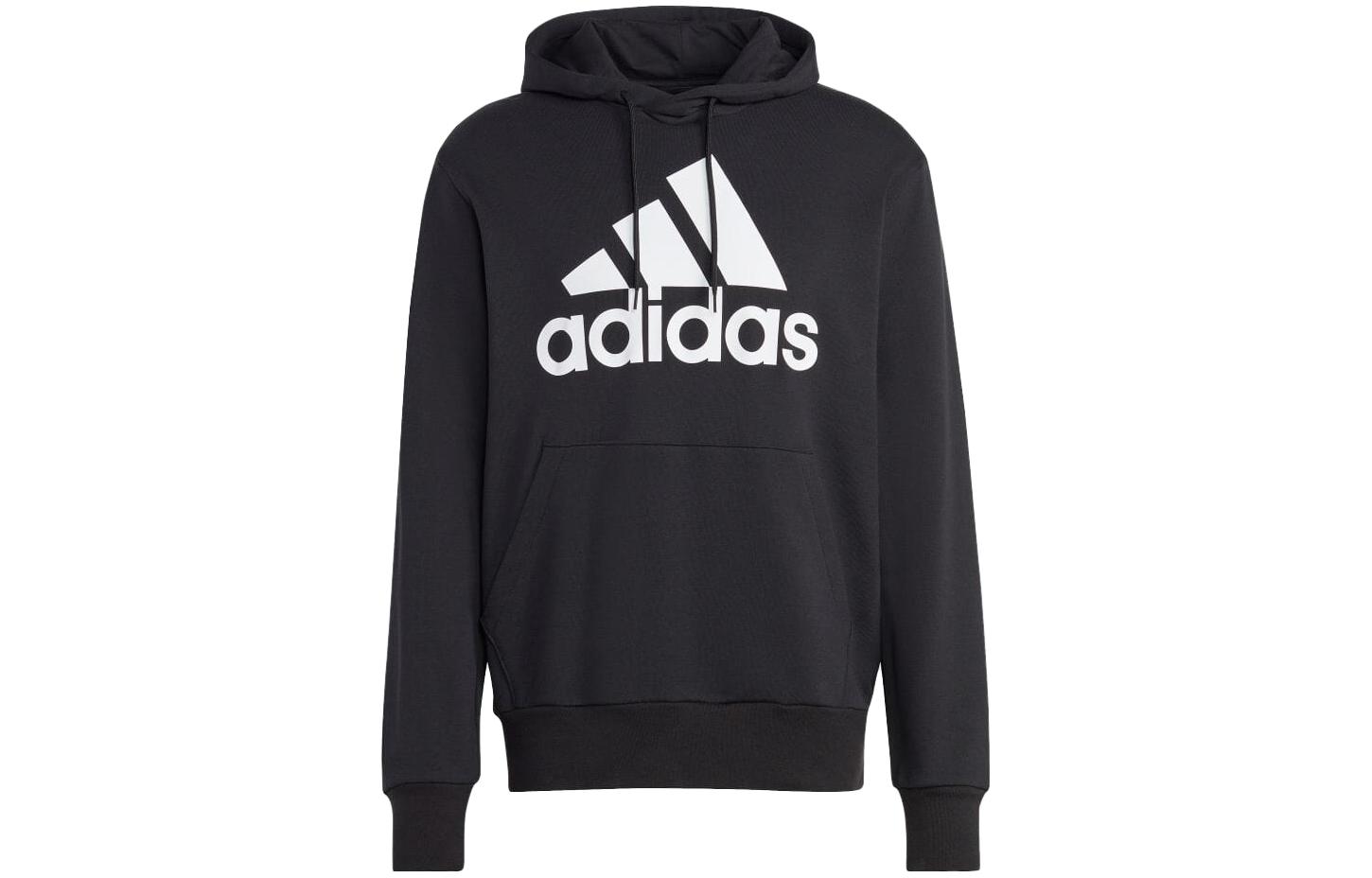 adidas Japanese Logo Print Hoodie Black Long Sleeve Pullover IC9363-JAPAN