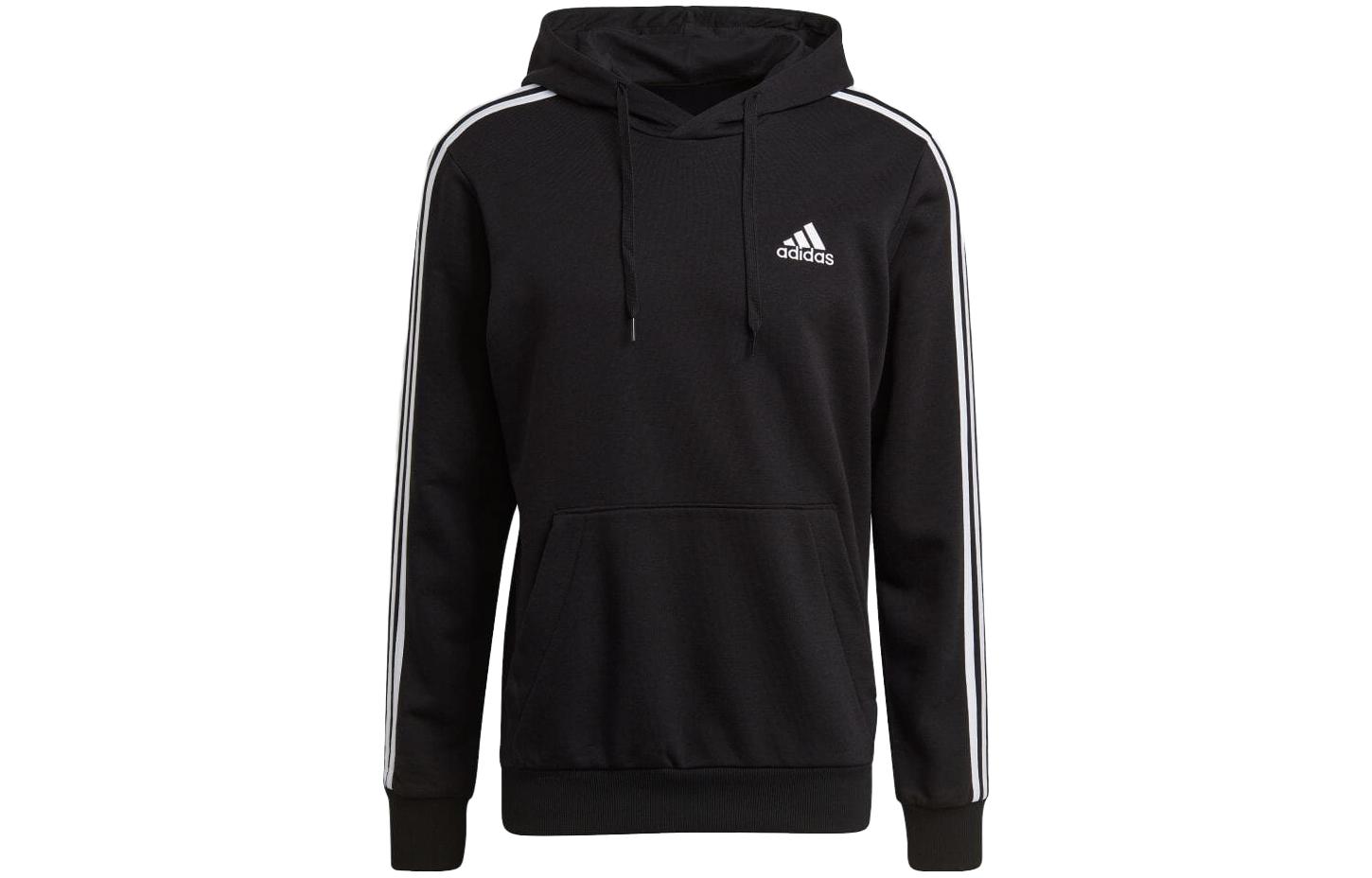adidas Japanese Pullover Hoodie Black with Letter Logo and 3 Stripes GK9062-JAPAN