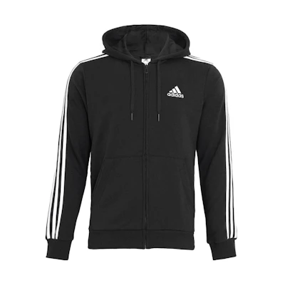 adidas Japanese Striped Letter Logo Zip-Up Hoodie Jacket Black () GK9032-JAPAN