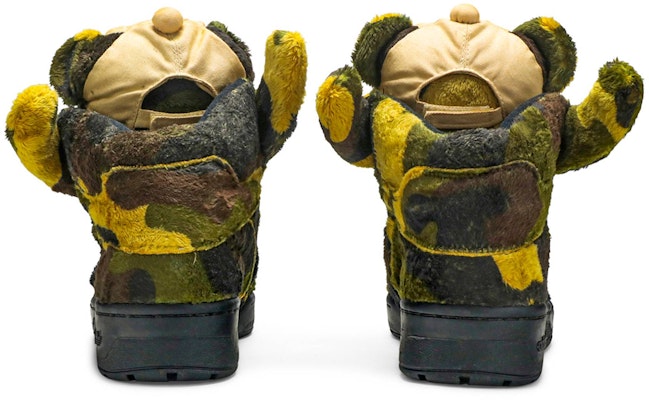 adidas Jeremy Scott 'Camo Bear' Sepatu Sneaker Q20917 Details for adidas Jeremy Scott 'Camo Bear' Sepatu Sneaker Q20917