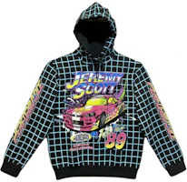 adidas Jeremy Scott Rally Checkered Logo Print Sweatshirt Black HG6511 adidas Jeremy Scott Rally Checkered Logo Print Sweatshirt Black HG6511