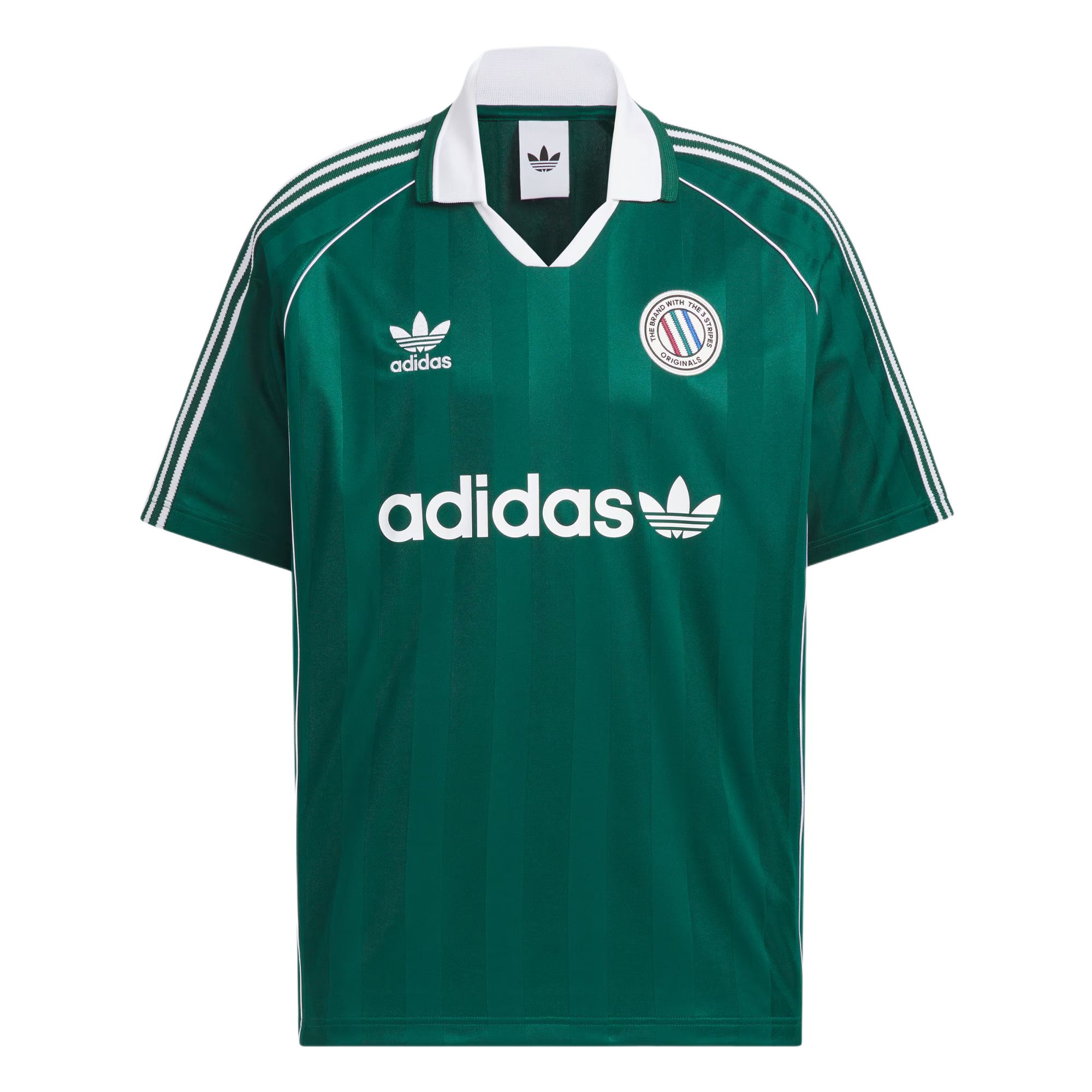 adidas Jersey SS Casual Striped Short Sleeve Soccer Shirt KC0128