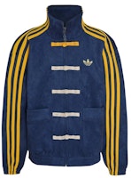 adidas Junior Kids Chinese Style Oversized Knit Jacket (Asia Sizing) Crew Navy/Collegiate Gold adidas Junior Kids Chinese Style Oversized Knit Jacket (Asia Sizing) Crew Navy/Collegiate Gold