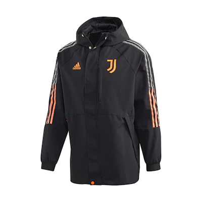adidas JUVE Travel Jacket Juventus Football Hoodie Black FR4202