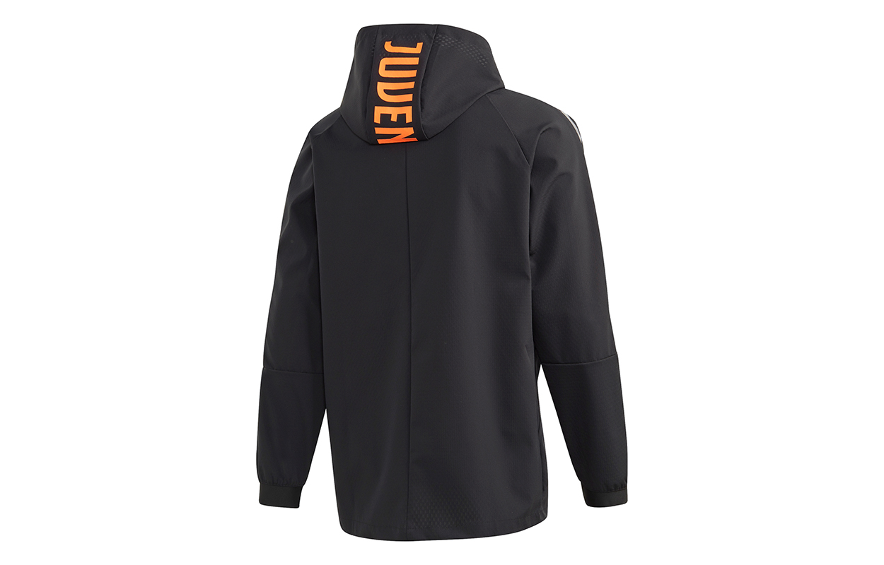 Lookbook adidas JUVE Travel Jacket Juventus Football Hoodie Black  FR4202