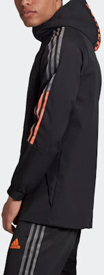 adidas JUVE Travel Jacket Juventus Football Hoodie Black FR4202 Details for adidas JUVE Travel Jacket Juventus Football Hoodie Black FR4202