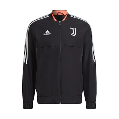 adidas Juventus 22/23 Striped Logo Track Jacket Black H67135