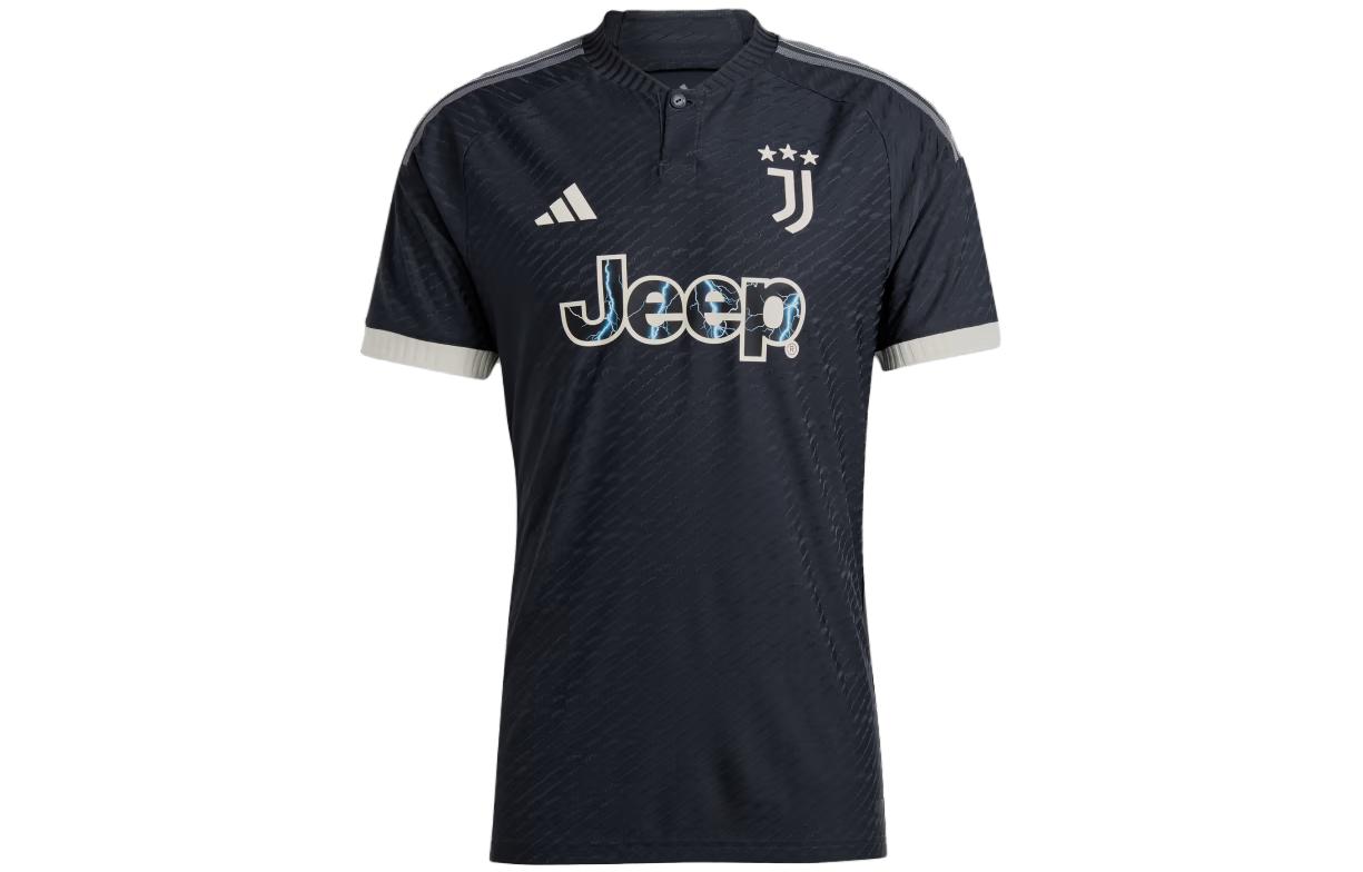 adidas Juventus 23/24 Third Authentic Jersey Black Soccer Shirt for Men IQ4854