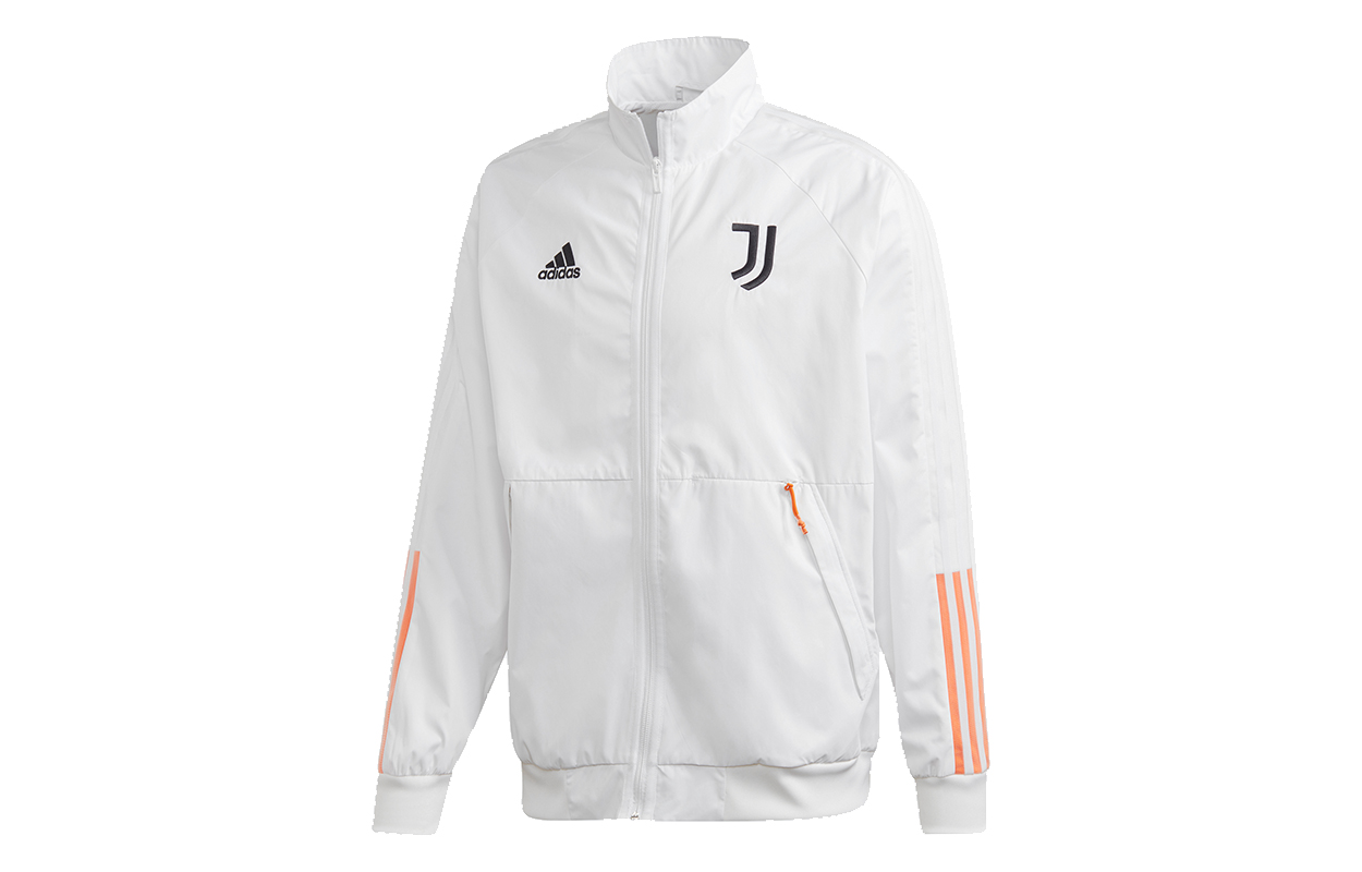 adidas Juventus Anthem Retro Soccer Training Jacket White FR4203