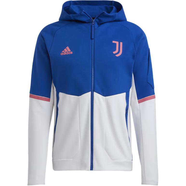 adidas Juventus Anthem Soccer Zip Hoodie Jacket Royal Blue HI5667