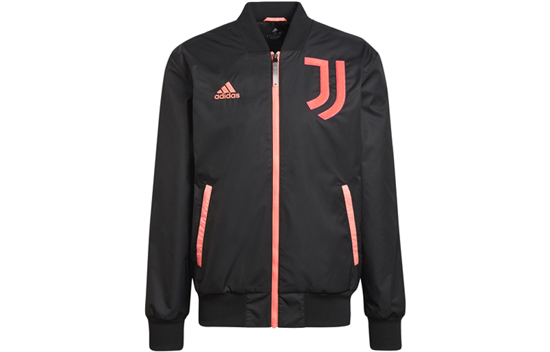 adidas Juventus Football Logo Black Bomber Jacket H67144