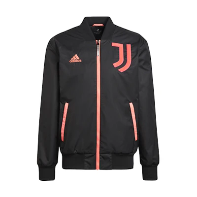 adidas Juventus Football Logo Black Bomber Jacket H67144