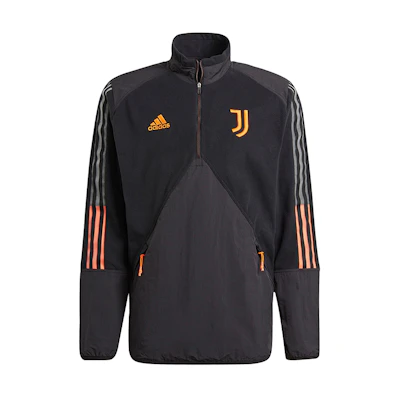 adidas Juventus Football Pullover Hoodie Black GK8603