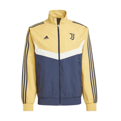 adidas Juventus FW24 Oatmeal Logo Track Jacket - Stylish Long-Sleeve Zip-Up IT3857