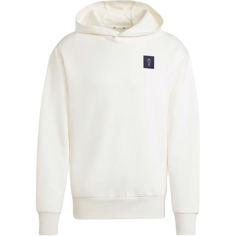 adidas Juventus FW24 Seasonal Reversible Logo Knit Hoodie Men White IT3782