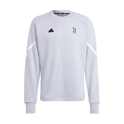 adidas Juventus Gameday Crew Sweatshirt Silver Halo Colorblock Logo HZ4979